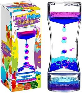 YUE MOTION Liquid Bubbler Visual Sensory Timer, 2 Minute – New Big XL Calming Sensory Drip Drop Color Water Bubble Toy (Single Pack)