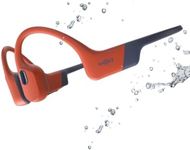 SHOKZ OpenSwim Pro - Open-Ear Bluetooth & MP3 Bone Conduction Sport Headphones, Swimming Headphones, IP68 Waterproof, Red