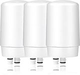 3 Pack Faucet Filter Cartridges, Replacement Fit for All Brita Faucet Filter, Brita 36311 On Tap Water Filtration System, Brita FR-200, FF-100 Replacement Filter, White