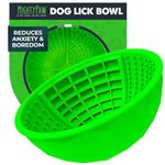 Mighty Paw Dog Lick Bowl - Interactive Slow Feeder - Anxiety and Boredom Relief - Wobble or Stable - Soft Food Compatible - Oral Health Support - Dishwasher Safe - BPA Free Silicone - Wobble Lick Mat