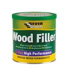 Everbuild 2-Part High Performance Wood Filler – Fast Drying – Weatherproof – Easy to Mix and Apply – Pine – 500g