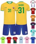 Custom Soccer Jersey Personalized Team Name Number Sports Shirt Customize Futbol Logo Jerseys for Kids Men Boys Youth, C-01, Large