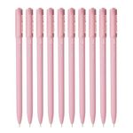 Hauser XO Girls Squad Pink Body 0.6mm Ball Pen | Minimalistic Body with Matt Finish Body | Red Ink, Pack of 40 Pens