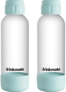 DrinkMate Carbonation Bottles (2 Pack) (1 L, Arctic Blue)