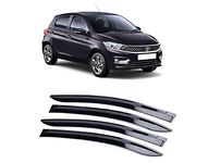 Empica Plastic Car Window Door Visor Rain Guard Side Wind Deflector Compatible with Tata Tiago (Set of 4)