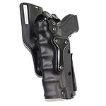 SHUYING 1pc Tactical Left/Right Hand Gun Holster For Glock 17 19 Colt 1911 H&K USP Universal Drop Leg Thigh Holster Fit With Flashlight (Color : Wearing Belt Black)