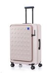 Samsonite Red TOIIS M Expandable 75 Cms Large Check-in Polycarbonate Hard Sided 8 Wheel Spinner Luggage/Suitcase/Trolley Bag (Petal Pink) (Double Wheel), Pink