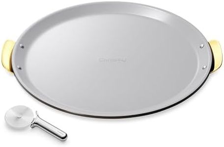 Caraway 15" Ceramic Pizza Pan and Stainless Steel Pizza Cutter