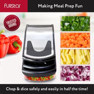 Fullstar 7-in-1 Vegetable Chopper – Multi-Function Slicer & Dicer