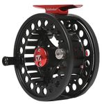 Kylebooker Fly Fishing Reel Large Arbor with Aluminum Body Fly Reel （7/8wt,Black）