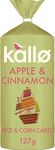 Kallo Apple & Cinnamon Wholegrain Rice & Corn Cakes, 127 g