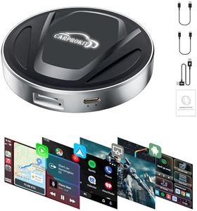 CarProkit 6.0 Wireless CarPlay Anroid 13.0 AI Box Adapter, QCM6225 8GB+128GB, Wireless Android Auto Mirroring Europe Asia 4G LTE WiFi YouTube Netflix, for 2017-2025 Cars with Factory Wired CarPlay