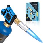Handy Cyclone Torch Head,Push Button Trigger Start Nozzle Torch,Fuel by Propane MAPP MAP PRO Gas Cylinder,Welding Soldering Brazing Cooking Glass Beads DIY
