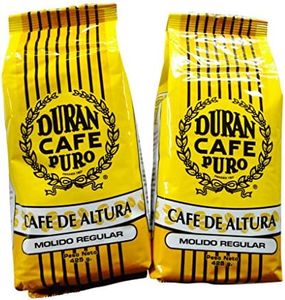 Panama Coffee Cafe Duran Cafe De Altura Molido Regular 1 Pound Freshly Imported Coffee From the Highlands of Chiriqui (Boquete) 2-Pack.