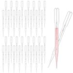 100 Pcs Pipette Dropper, Disposable Dropper Pipettes,Transfer Pipettes 3 ML Disposable Graduated Pipette Transfer Clear Eye Dropper Transparent for Perfume, Essential Oil, Paint, Makeup Tool and Lab