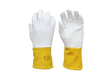 Classic Gloves| Premium Goatskin TIG Welding Glove with 4" Cuff| CG-5440| 1 Pair (L (1 pair))