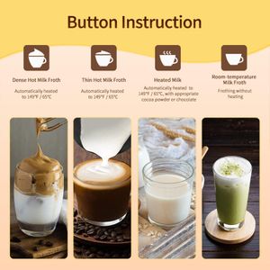 Electric Milk Frother 300ml – Automatic Foam Maker for Coffee