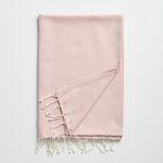 KITES CREATIONS 100% Cotton Beach Towel FOUTA/THROW Towel for daily use/Beach/Pool/Spa/Yoga / 40''X79'' / 100X200 CM (CLOUD ROSE)