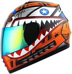 WOW Motorcycle Full Face Helmet Str