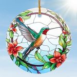 Hummingbird Christmas Ornament, Jocidea Hummingbird Ornament, Hummingbird Decor for Home, Christmas Tree Ornaments, Hummingbird Gifts, Holiday Tree Ornaments, Christmas Keepsake Gifts