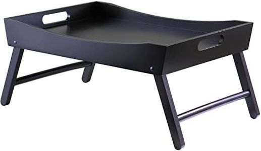 Winsome Benito 24.41-Inch Folding Bed Tray with Curved Top, Walnut (92022)