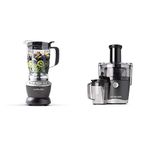 NutriBullet 01319 Full Size 1.6L Jug with 2 Speeds & Pulse Nutrient Extraction Technology, Plastic & Nutribullet 01515 Centrifugal Juicer, 800 W, Graphite