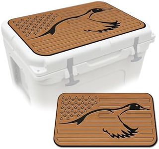 USATuff SeaDek EVA Mat Cooler Pad fits YETI 65 Tundra | Peel & Stick Application | Non Slip Comfort Accessories - US Flag Duck Outdoorsman Hunt (Mocha-Black)