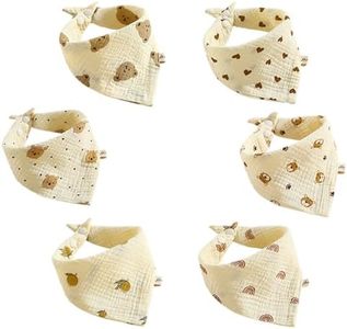 Bavoirs Bebe, Bavoir Bandana Bebe6 pcs, Bavoirs Bebe Naissance, Bavette Bebe, Bavoir Bebe Fille et garçon, Taille unique