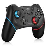 [2023 New Version] Switch Controller, Wireless Pro Controller Switch Lite, Switch Remote Controller Gamepad Joystick, Turbo and Dual Vibration (Black)