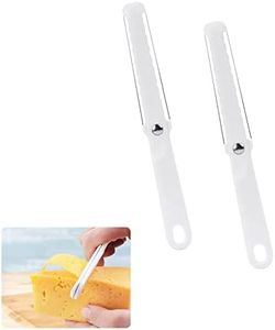 Bansusu 2 Pack Cheese Slicers Kitchen Gadgets Cheese Wire Cutter with Soft Handle for Hard and Semi-Hard Cheese Butter Plastic Multifunctional Butter Curler Tool Cheese Slicers for Block Cheese
