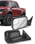 ECCPP Towing Mirror Replacement fit Dodge 94-01 for Ram 1500 94-02 for Ram 2500 3500 Pickup Truck Manual Towing Tow Mirror Left Driver and Right Passenger Pair Set Fits 60177-78C Side Mirror