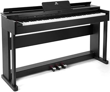 MUSTAR Digital Piano 88 Weighted Keys Hammer Action, Full Size 88 Key Piano Keyboard Weighted, Electric Keyboard Piano with Stand, LCD Screen, 3 Pedal Boards, Headphone Jack, Music Stand, Black