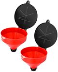 QWORK 4 Quart Lockable Drum Funnel 