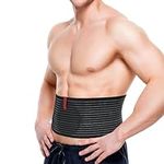 ORTONYX Premium Umbilical Hernia Belt for Men and Women / 6.25" Abdominal Binder With Hernia Support Pad - Navel Ventral Epigastric Incisional and Belly Button Hernias - Black OX5241-3XL Plus Size