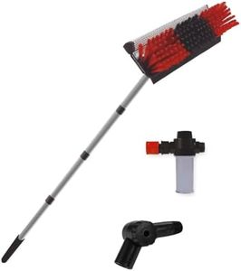 STARLYF Hydrocleaner Telescopic Cleaning Broom Water Powered Soap Dispenser Cleaning Solar Panels Washing Trucks Bus Car Roofs (3.6 MTS Non-Telescopic)
