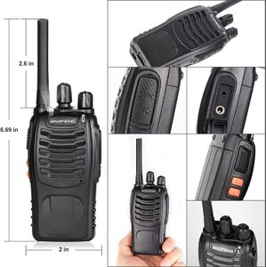 BAOFENG Long Range 2-Way Walkie Talkies Set, 16 Channels, 4-Pack Rechargeable