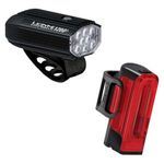 Lezyne, Lite Drive 1200/ Strip Drive Pro 400, Light, Set, Black