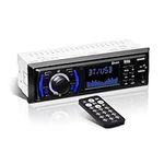 BOSS Audio Systems 616UAB Multimedia Car Stereo – Single Din LCD, Bluetooth Audio and Calling, Built-in Microphone, MP3 Player, WMA, USB, Auxiliary Input, AM/FM Radio Receiver, Wireless Remote Control