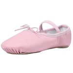 Linodes Leather Ballet Shoes/Ballet Slippers/Dance Shoes Big Kid Pink-6.5M