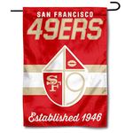 WinCraft 49ers Throwback Retro Vintage Garden Flag Double Sided Banner