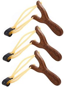 RWHXRWY Wooden Slingshot Toy Slingshot for Kids Hunting Slingshot for Adults for Outdoor Hunting Catapult Game Children Adult Hunting 3 Pack