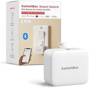 SwitchBot Interrutore Robot Intelligente - Controllo APP Bluetooth o Timer, Facile da Usare, Necessità SwitchBot Hub per Supportare Alexa, Google Home e il Telecomando, Automazione Domestica (Bianco)
