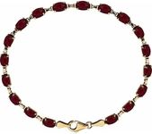 14ct Yellow Gold Mozambique Garnet Mozambique Garnet Bracelet