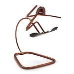 Snowboard Jumping Collectible Handmade Metal Art Figurine, Desk Accessories, Trophy, Boss Gift, Office Décor, Outdoor Sports, Snowboarding