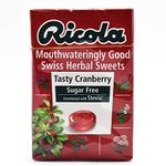 Ricola Sugar Free Swiss Herbal Sweets, 45g - Tasty Cranberry