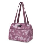 PackIt Freezable Hampton Lunch Bag, Mulberry Tie Dye, Built with EcoFreeze Technology, Collapsible, Reusable, Zip Closure with Front Pocket and Shoulder Straps, Perfect for Tweens and Adults