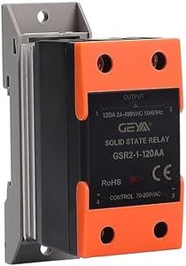 GEYA Solid State Relay with Radiator AC-AC Single Phase SSR 120A Din Rail Mount (AC Control AC,120A)