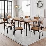 Feonase 63" Dining Table Set with 6