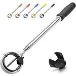 Golf Ball Retriever, Golf Ball Retriever Telescopic for Water with Spring Release-Ready Head, Ball Retriever Tool Golf with Locking Clip, Grabber Tool, Golf Accessories Golf Gift for Men (Black, 9ft)