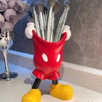 Hannahcos Makeup Brush Holder, Pen Holder for Desk Cute for Birthday Party Supplies Gift for Home Decoration